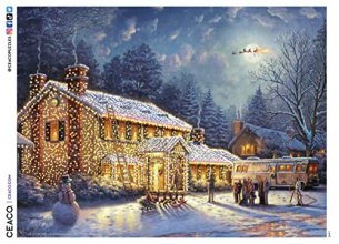 Cover art for Ceaco - Thomas Kinkade - Holiday Movies - National Lampoons Xmas Vacation - 300 Piece Jigsaw Puzzle