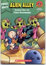 Cover art for Porky and Daffy in ALIEN ALLEY: Bowled Over on Planet Nincompoopia