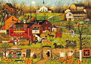Cover art for Buffalo Games - Charles Wysocki - Blackbirds Roost at Mill Creek - 500 Piece Jigsaw Puzzle