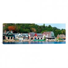 Cover art for Boathouse Row at the Waterfront, Schuylkill River, Philadelphia, Pennslyvania 750 Piece Panoramic Puzzle