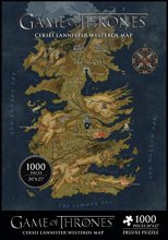 Cover art for Dark Horse Deluxe Game of Thrones: Map of Westeros 1, 000 Piece Puzzle, Blue, Standard