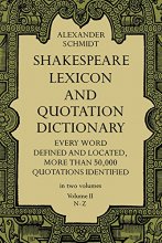 Cover art for Shakespeare Lexicon and Quotation Dictionary (Volume II, N-Z) (Volume 2)