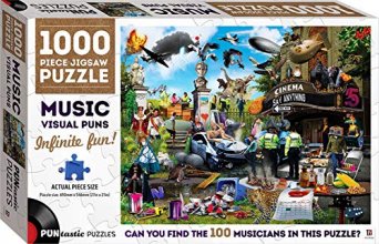 Cover art for Music Visual Puns: 1000 Piece Jigsaw Puzzle (Puntastic Puzzles)