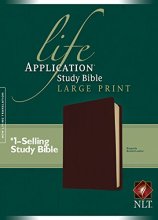 Cover art for NLT Life Application Study Bible, Second Edition, Large Print (Red Letter, Bonded Leather, Burgundy/maroon)
