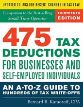 Cover art for 475 Tax Deductions for Businesses and Self-Employed Individuals: An A-to-Z Guide to Hundreds of Tax Write-Offs