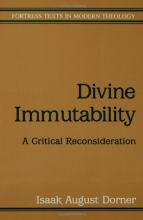 Cover art for Divine Immutability (Fortress Texts in Modern Theology)