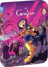Cover art for Coraline - Limited Edition Steelbook 4K Ultra HD + Blu-ray [4K UHD]