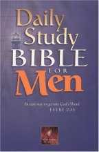 Cover art for Daily Study Bible for Men, burgundy bonded (Daily Study Bible for Men)