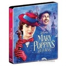 Cover art for Disney Mary Poppins Returns Exclusive Limited Edition Collectible Steelbook (4K Ultra+Blu-Ray+Digital)