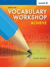 Cover art for Vocabulary Workshop Achieve Level G Grade 12
