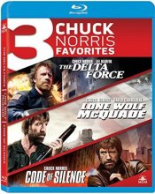 Cover art for 3 Chuck Norris Favorites: The Delta Force / Lone Wolf McQuade / Code of Silence [Blu-ray]