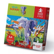 Cover art for Crocodile Creek - Wild Safari - 500Piece Jigsaw Puzzle for Ages 5 & Up