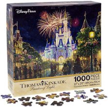 Cover art for Walt Disney World Thomas Kinkade Main Street U.S.A. Fireworks 27"x20" 1000 Piece Puzzle