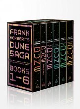 Cover art for Frank Herbert's Dune Saga 6-Book Boxed Set: Dune, Dune Messiah, Children of Dune, God Emperor of Dune, Heretics of Dune, and Chapterhouse: Dune (Dune, 1-6)