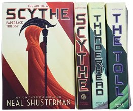Cover art for The Arc of a Scythe Paperback Trilogy (Boxed Set): Scythe; Thunderhead; The Toll
