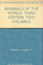Cover art for MAMMALS OF THE WORLD. THIRD EDITION. TWO VOLUMES.