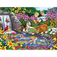 Cover art for Bits and Pieces - Go Fish 300 Piece Jigsaw Puzzles for Adults - Each Puzzle Measures 18 Inch x 24 inch - 300 pc Jigsaws by Artist Nancy Wernersbach