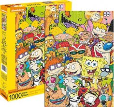 Cover art for AQUARIUS Nickelodeon 90s Puzzle (1000 Piece Jigsaw Puzzle) - Officially Licensed Nickelodeon Merchandise & Collectibles - Glare Free - Precision Fit - 20 x 28 Inches