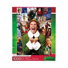 Cover art for AQUARIUS Elf Collage Puzzle (1000 Piece Jigsaw Puzzle) - Glare Free - Precision Fit - Officially Licensed Elf Merchandise & Collectibles - 20 x 28 Inches