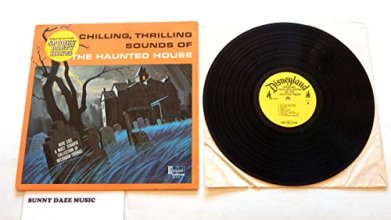 Cover art for Chilling, Thrilling Sounds Of The Haunted House - BBB222 - Disneyland Records 1964 - One Used Vinyl LP Record - 1973 Mono Reissue Pressing DQ1257 - Halloween Sound Effects - Party Hints Not Included