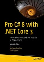 Cover art for Pro C# 8 with .NET Core 3: Foundational Principles and Practices in Programming