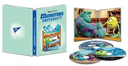 Cover art for MONSTERS UNIVERSITY 4K UHD Blu-ray Digital Code Steelbook (Limited Edition 4K UHD/Blu-ray/Digital)