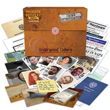 Cover art for Murder Mystery Party Case Files: Underwood Cellars Unsolved Mystery Detective Game Play Alone, w/ Friends, Family or for Couples Date Night Ages 14+ from University Games , Brown