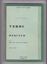 Cover art for Requiem: To the Memory of Alessandro Manzoni for Four Solo Voices and Chorus - Vocal Score