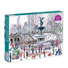 Cover art for Galison Michael Storrings Bethesda Fountain Jigsaw Puzzle,27” x 20''Illustrated Art Puzzle with Scene from a Central Park Landmark Challenging Family Friendly Fun Indoor Activity,Multicolor