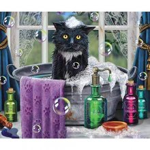 Cover art for Ceaco - Night Spirit - Bathtime - 550 Piece Jigsaw Puzzle