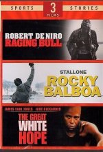 Cover art for Raging Bull, Rocky Balboa, Great White Hope (3 Sports Films)