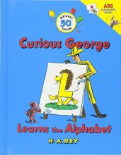 Cover art for Curious George Learns the Alphabet (50th Birthday Edition with flash cards)
