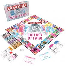 Cover art for Monopoly: Britney Spears | Collector’s Edition Celebrating Britney Spears’ Music | Collectible Classic Monopoly Game with Custom Game Board & Artwork | Officially-Licensed Britney Spears Merchandise
