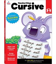 Cover art for Cursive Handwriting Workbook for Kids - Handwriting Practice and Letter Tracing for Homeschool or Classroom