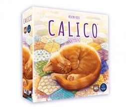 Cover art for Calico Board Game, Award Winning Strategy Game, Sew Your Quilt to Score Points, Family Fun, Easy to Learn, Solo Play, Ages 8+, 1-4 Players, 30-45 Min, Flatout Games, Alderac Entertainment Group (AEG)