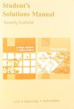 Cover art for Student Solutions Manual for College Algebra and Trigonometry/Precalculus