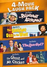 Cover art for 4-Movie Laugh Pack (The Reluctant Astronaut / The Shakiest Gun in the West / The Love God? / The Ghost and Mr. Chicken)