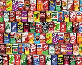 Cover art for Springbok's 1000 Piece Jigsaw Puzzle Retro Refreshments - Made in USA, Multi .