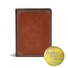 Cover art for CSB Ancient Faith Study Bible, Tan LeatherTouch, Black Letter, Church Fathers, Study Note Commentary, Articles, Profiles, Easy-to-Read Bible Serif Type