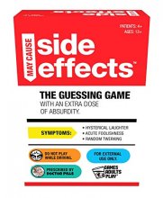 Cover art for Games Adults Play May Cause Side Effects - The Guessing Game with an Extra Dose of Absurdity, Multi Color