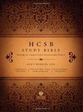 Cover art for HCSB Study Bible, Black Genuine Leather