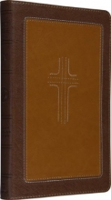 Cover art for ESV Thinline Bible (TruTone, Cordovan/Saddle, CrossStitch Design)