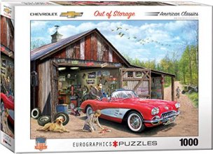 Cover art for EuroGraphics Out of Storage (1959 Corvette) by Greg Girdano 1000-Piece Puzzle