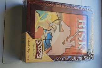 Cover art for Risk ~ Parker Brothers Vintage Game Collection Wooden Book Box