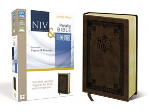 Cover art for NIV, The Message, Parallel Bible, Large Print, Leathersoft, Brown: Two Bible Versions Together for Study and Comparison