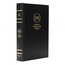 Cover art for Legacy Standard Bible, Single Column Text Only - Black Hardcover (LSB)