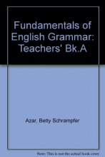 Cover art for Fundamentals of English Grammar: Teachers' Bk.A
