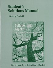 Cover art for Student Solutions Manual for College Algebra