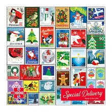 Cover art for Re-Marks Special Delivery Christmas Stamps Puzzle, Holiday Postage Stamps Jigsaw Puzzle for All Ages, 1000 Piece Puzzle