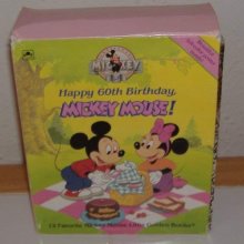 Cover art for Happy 60th Birthday Mickey Mouse! 12 Favorite Mickey Mouse Little Golden Books